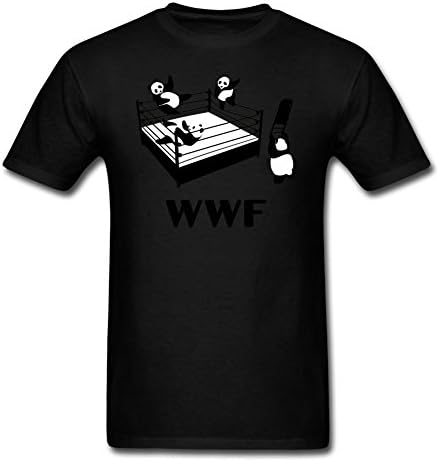Water More Men's WWF Funny Panda Bear Wrestling T Shirt