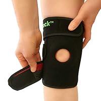 Patella Stabilizing Knee Brace: Intock Adjustable Knee Braces for Women & Men, Non-Slip Neoprene Compression Knee Support Band Sleeve for Arthritis, Knee Pain Relief, Knee Guard, Leg Protection