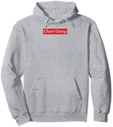 Unisex Clout gang red box: EDM Hip Hop Rappers T-shirt XL: Heather Grey