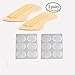 Heel Cushion Pads - 4D Too Big Shoes Cushion (3 Pairs) High Heel Inserts (Beige)