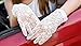 Urban CoCo Vintage Spring and Summer Women's Lace Cotton Short Gloves (Model 2-White)
