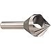 KEO 53510 Cobalt Steel Single-End Countersink, Uncoated (Bright) Finish, 82 Degree Point Angle, Round Shank, 1/4