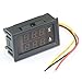 DROK® Digital Multimeter Dual LED Display Voltmeter DC 4.5V to 30V Ammeter 0 to 50A Voltage Current Meter Volt Amp Panel Monitor for Auto Car Motor