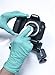 Infi-Touch RESIDUE FREE Green Nitrile Gloves, Clean & Tough 5 Mill Thickness, Disposable Gloves, Powder Free, Non Sterile, Finger Tip Textured, Dispenser Pack of 100 (Medium)
