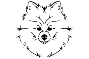 HANDMADE POMERANIAN Dog Breed Face Spitz 8.5" x 11" Stencil 20 Mil Plastic Sheet NEW S148