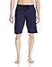 Big ball Sports Essentials by Seven Apparel Men's Solid Cotton Knit Short, Navy, Medium