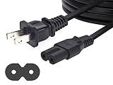 AmazonBasics Replacement Power Cable for PS4 Slim and Xbox One S / X - 12 Foot Cord, Black