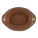 Rachael Ray Cucina Stoneware 12-Ounce Oval Au Gratin, Mushroom Brown