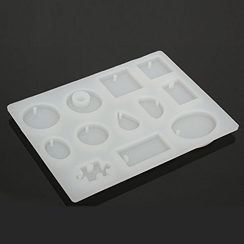 12 Designs Cabochon Silicon Mold Mould For Resin Jewelry Making DIY Craft - Thumbnail 2