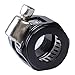 5/8 Rubber Hose Connector With Pipe Clamps - 10an Finisher With Screw Band for Fuel Line, 4Pcs/Pack Black Clamps, Great for Fuel/Oil/Diesel/Gas/Air and Water Pipe
