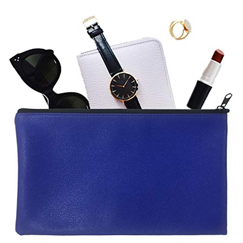 Zippered Security Money Bag Bank Deposit Bags Leatherette Cash Bag,Utility Coin Bag for Business, Household, School or Personal Use,3 Pack - Thumbnail 4