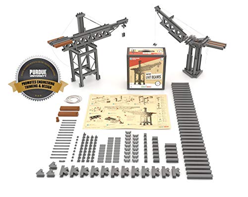 Unit Bricks 178 Pcs Crane Builder Set - STEM Educational Toy - Attractive Building Blocks Kit