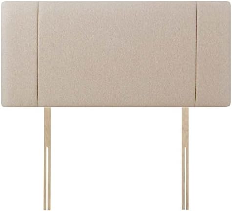 Chenille Fabric Portobello headboard, Bed head, Cheapest Price, Colours & Heights Available (Cream, 4ft Small Double 20" High)