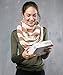 Breastfeeding Nursing Cover + 1 Burp Cloth by HealthySam - Baby Car Seat Covers - Shopping Cart, High Chair, Stroller and Carseat Canopy - Stretchy, Breathable Scarf and Shawl - Cotton - Brown Stripes