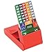 Bridge Bidding Boxes - Set of 4 High Famous LION Quality Plastic Cards Durable Carrying Case Washable Easy to Stack, Store and Transport Long Lasting Anti Slip Legs Available in Vivid Red Color