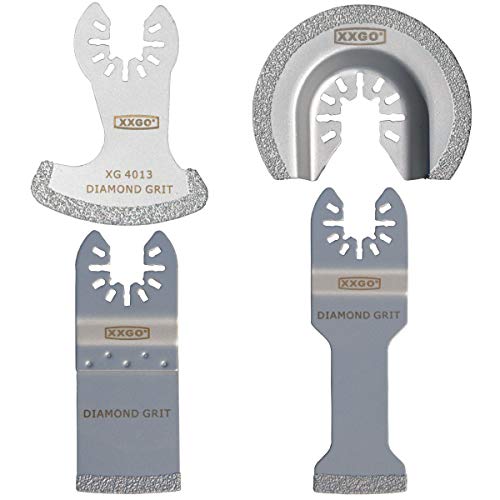 XXGO 4 Pcs Oscillating Multi Tool Diamond Blades for Grit Grout Removal XG4004D - Thumbnail 5