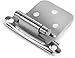 Berlin Modisch Overlay Cabinet Hinge 25 Pair (50 Units) Self-Closing Decorative, Face Mount, for Variable Overlay Kitchen Cabinet Doors Satin Nickel Finish, with Sound Dampening Door Bumpers