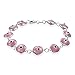 Protection Good Luck Amulet Turkish Glass Bead Evil Eye Bracelet For Women Teen Yellow Gold Plated .925 Sterling Silver Multicolor 7.5 Inch