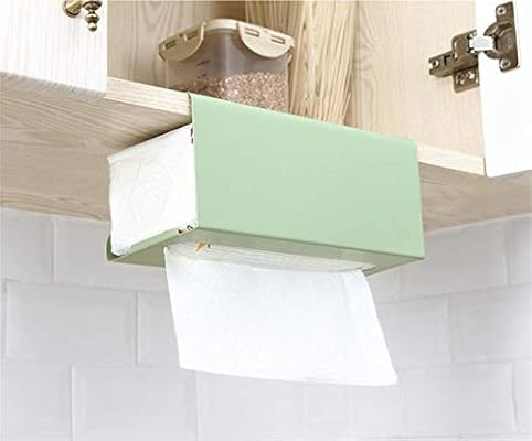 Amazon キッチンペーパーホルダー キッチン 収納 台所 ティシュペーパー リビング 整理整頓に 吊り下げ 取付簡単 フック グリーン キッチンペーパーホルダー オンライン通販