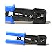 RJ45 Professional Heavy Duty Crimp Tool Ethernet Connector Crimper Cutter HD Crimping Wire Cable Stripper Stripping Blades for EZ End Pass Through RJ-45 RJ12 RJ11 Legacy Connectors