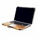 Se7enline Compatible with A1278 MacBook Pro Case PU Leather Book Case for MacBook Pro 13 inch with CD-ROM 2010-2012 Released Sleeve Carrying Cover Folio Case with Transparent Keyboard Cover, Gold
