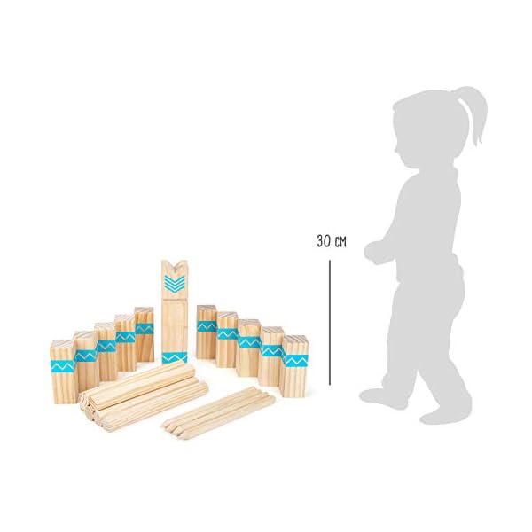 small foot Wikingerspiel Kubb Active, aus FSC 100%-zertifiziertem Holz, Outdoorspiel für die ganze Familie, 12036 – Bild 7