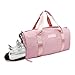 Ativafit Women Gym Bag with Shoes Compartment Sports Swim Travel Overnight Duffels Pink