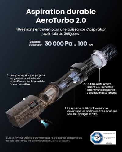 Robot aspirateur Laveur Omni S2 avec Station UniClean™ 12-en-1