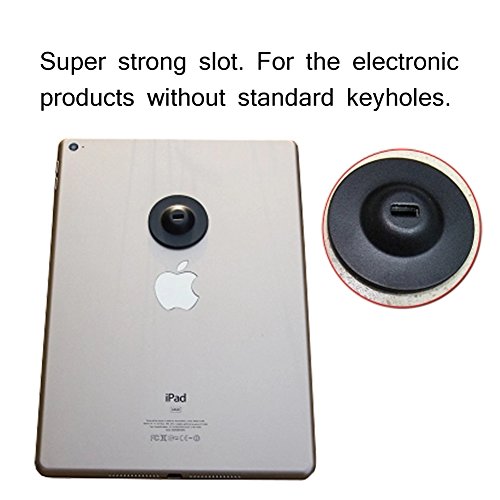 Laptop Key Lock Security Cable Lock Tablet Lock Cable with Black Adhesive Security Plate slot Anti-theft Lock For Notebook,MacBook,iPad,Tablets,iPhone