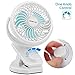 OPOLAR Clip Fan, 5200mAh Battery Operated USB Fan, Power Bank Function, Strong Grip, Clip and Desk Fan 2 in 1, Perfect Personal Rechargeable Fan for Baby Stroller, Crib, Treadmill, Camping, Outdoor