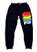 Gay Pride Rainbow Men's Jogger Training Black Pants Running Fitted