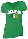 IRELAND Tricolor Flag WOMEN'S V-Neck T-Shirt / Irish / St. Patrick's Day NEW