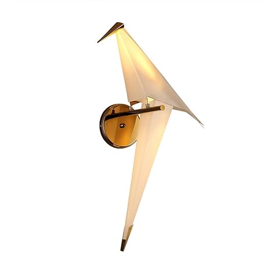 Oiseau Grue En Origami Applique Moderne Led Lampe De Chevet