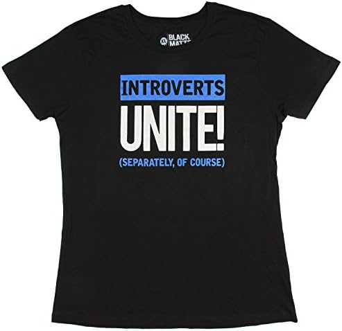 Black Matter Introverts Unite! (Separately, Of Course) Juniors T-Shirt (SM)