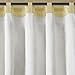 Madison Park Serene Embroidered Light Filtering Treatment Curtain Rod Pocket/Back Tab Single Window Panel Drape for Bedroom Livingroom and Dorm, 50x84, Yellow