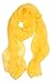 Love Lakeside Modern Sheer Chiffon Solid Color Silk Blend Oblong Scarf 001-Bright Yellow