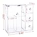 Lifewit Langforth 5mm Thick Acrylic Makeup Organizer Case with Rosy Pearl, Type 1