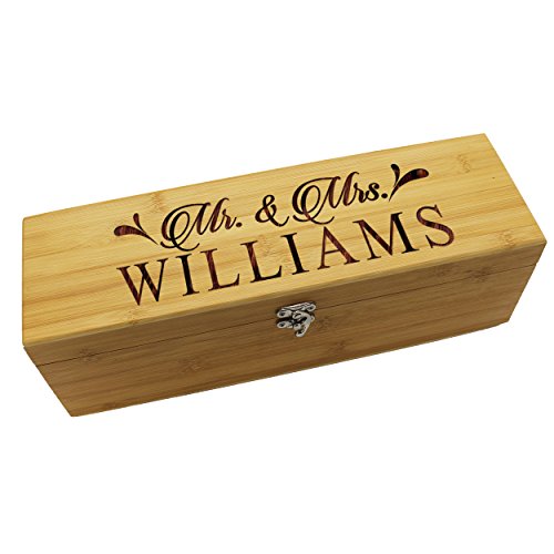 3 Personalized+Wood+Wine+Box+Anniversary