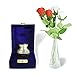 Mini Funeral Keepsake Urns, Small Cremation Urn for Human Ashes - Brass Hand Engraved - Fits a Small Amount of Cremated Remains - Burial Urn at Home or Office (Tranquility Brown)