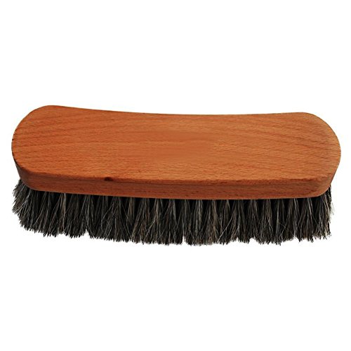 Shoeslulu 5" Mongolian Horsehair Shine Brush with Wood Handle (1 Pack, [5" Long] Horsehair Brush) - Thumbnail 5