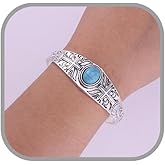 kepvrio Western Turquoise Bracelet for Women Vintage Boho Turquoise Open Bracelet Red White Cuff Bangle Western Bracelets Country Concert Outfits Jewelry Bohemian Cowboy Cowgirl Accessorie