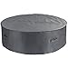 Patio Watcher Patio Round Table Furniture Cover - 600D Oxford Durable & Waterproof Outdoor Furniture Cover - with Safety Buckle-Grey-S-60 Dx22.4 H