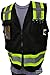 HIGH VISIBILITY BLACK/LIME VEST