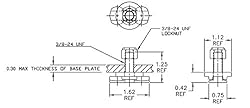 Double Lug Threaded Stud Fittings for L-Track