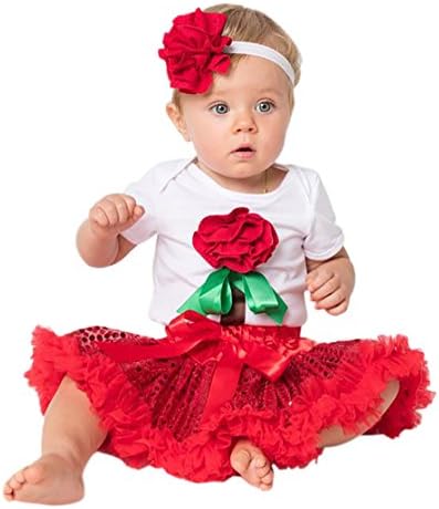 Multi Styles Baby Girls Festival Party Outfits Tutu Dress Set (XL( 12-24 months), Valentine's Day)