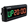 N/ A 1.5 Inch 6 Digitale Led Interval Timer Stopwatch Countdown Klok voor Gym Fitness Thuis (Groen/Rood)