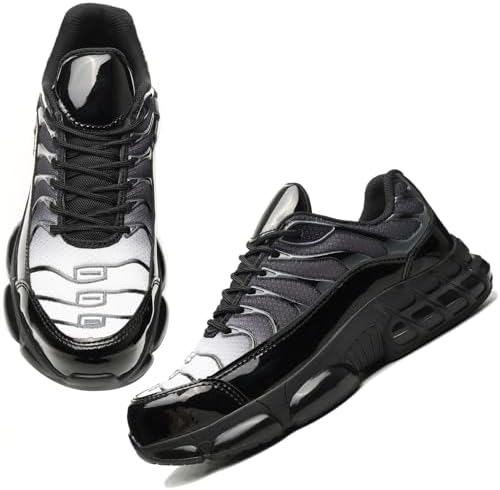 LIWEGHT Steel Toe Shoes for Men, Air Cushion Lightweight Work