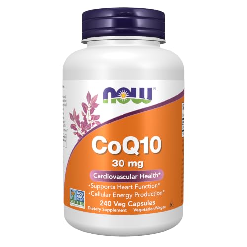 NOW CoQ10 30mg Supplement 240 Veg Caps