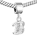 CharmSStory Alphabet Letter Beads B Charms Dangle Beads Charm For Bracelets