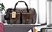 BLUBOON Canvas Duffel Bag Weekender Overnight Bag for Men and Women Oversized Travel Carry on Tote Bag with Shoe Compartment (Grey)